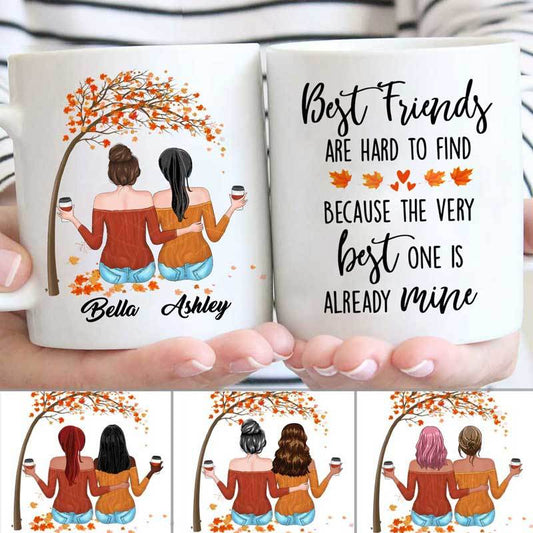 Fall Season Besties Personalized Coffee Mug